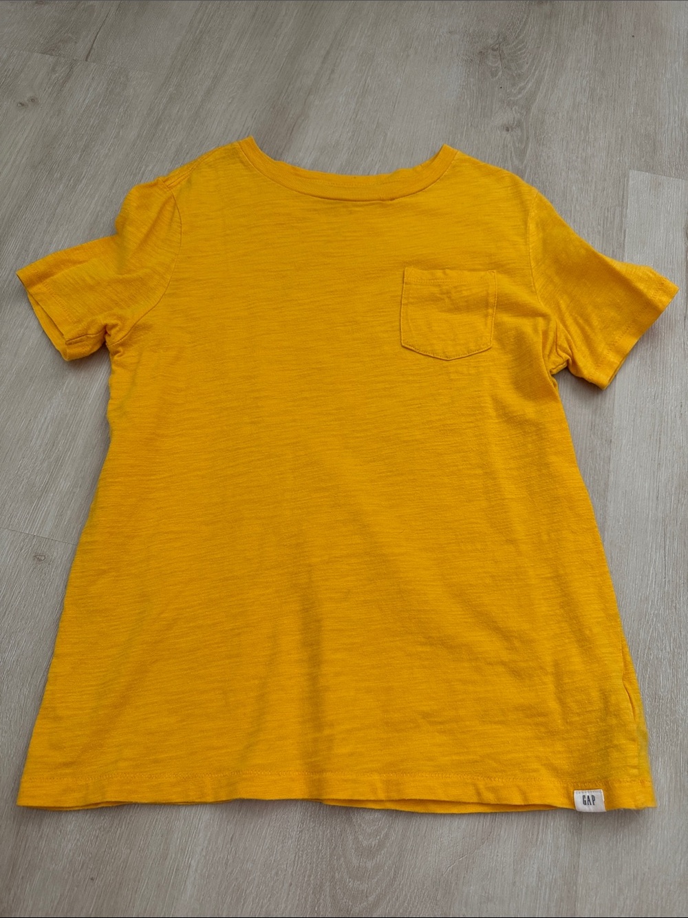 GAP Kids Mustard Yellow Short Sleeve Pocket Tee